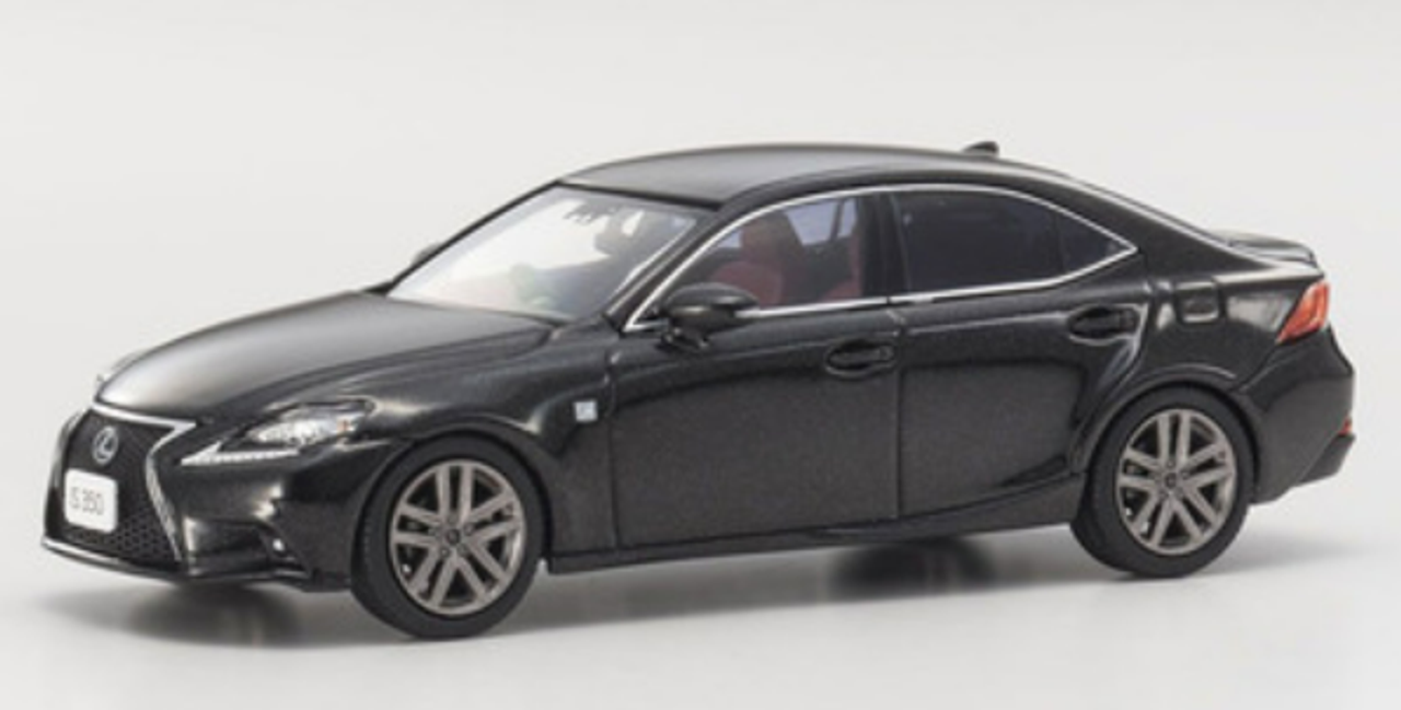 1/43 Kyosho Lexus IS350 F Sport (Black with Red Interior) Car Model