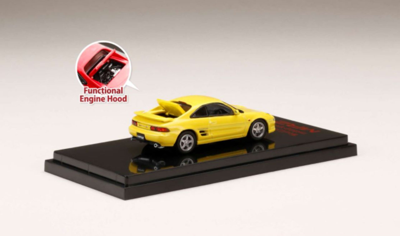  1/64 Hobby Japan Toyota MR2 (SW20) GT-S 1996 / Open Headlight Yellow