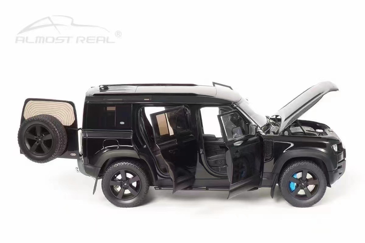 1/18 Almost Real 2020 Land Rover L663 Defender 110 (Santorini Black) Diecast Car Model Limited