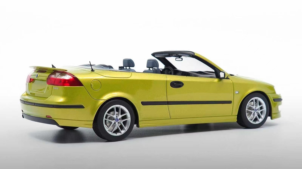 1/18 DNA Saab 9-3 Convertible Aero (Yellow) Car Model