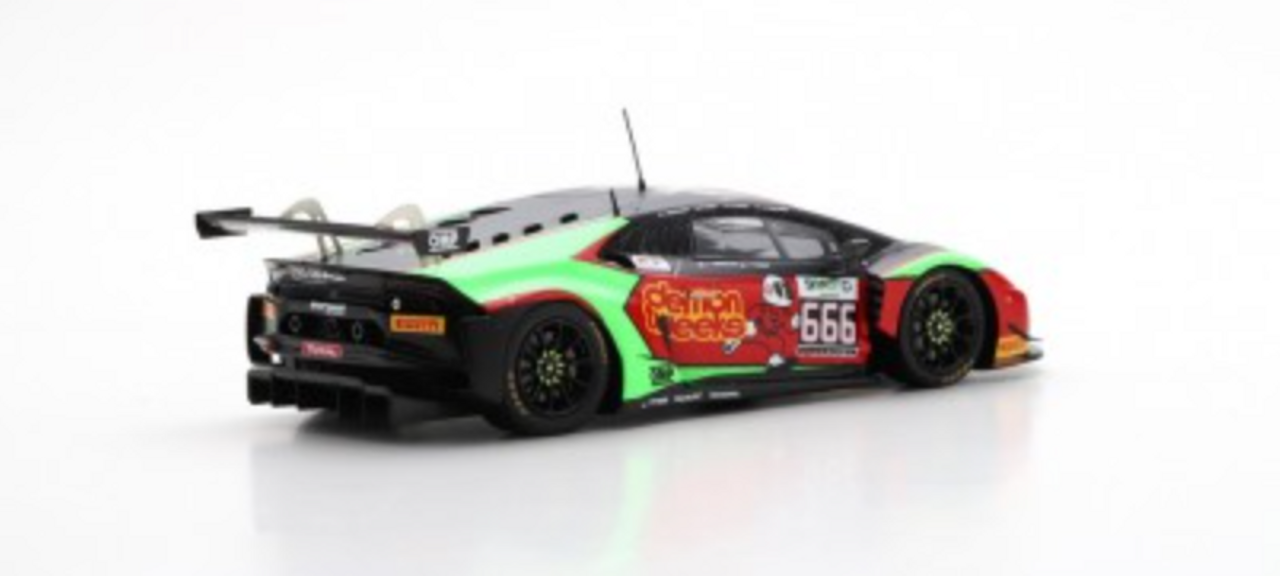 1/43 Lamborghini Huracán GT3 No.666 Barwell Motorsport 24H Spa 2016 J. Minshaw - P. Keen - O. Gavin - J. Osborne Limited 300  Red