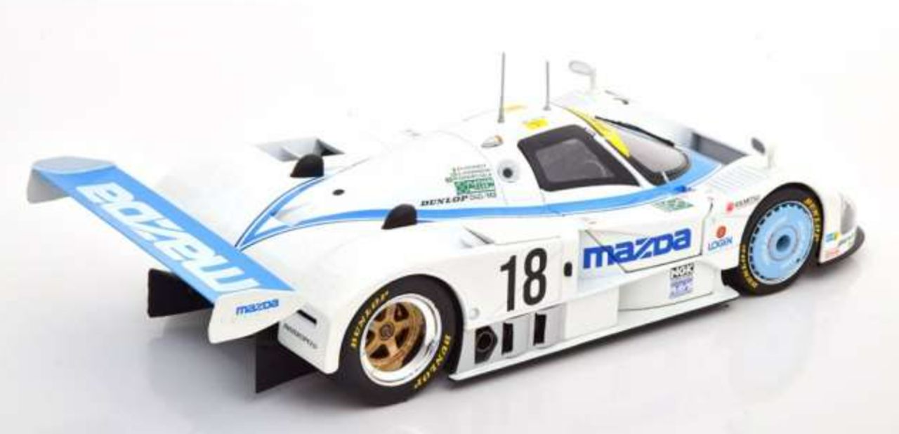 1/18 CMR Mazda 787 #18 6th 24h LeMans 1991 Kennedy Johansson Sala Car Model