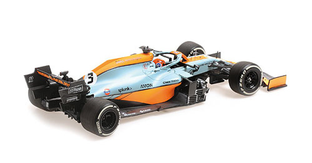 1/18 Minichamps Daniel Ricciardo McLaren MCL35M #3 Monaco GP