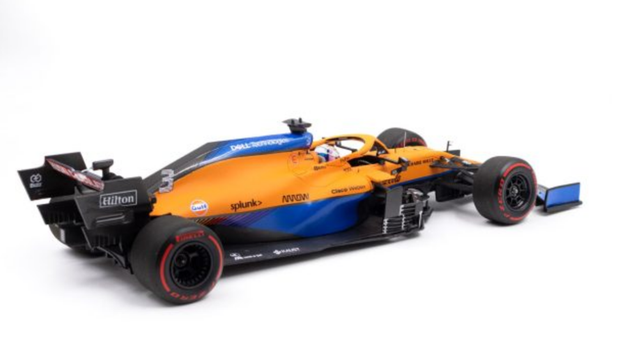 1/18 Daniel Ricciardo McLaren MCL35M #3 7th Bahrain GP formula 1 2021 ...