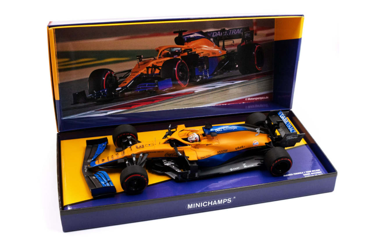 1/18 Daniel Ricciardo McLaren MCL35M #3 7th Bahrain GP formula 1 2021 Car Model