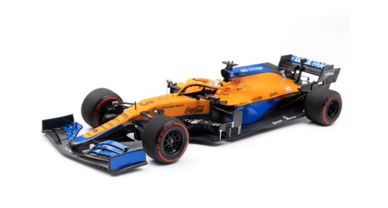 1/18 Daniel Ricciardo McLaren MCL35M #3 7th Bahrain GP formula 1 2021 ...