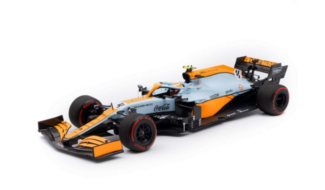 1/18 Lando Norris McLaren MCL35M #4 3rd Monaco GP formula 1 2021 Car Model Limited 333 Pieces