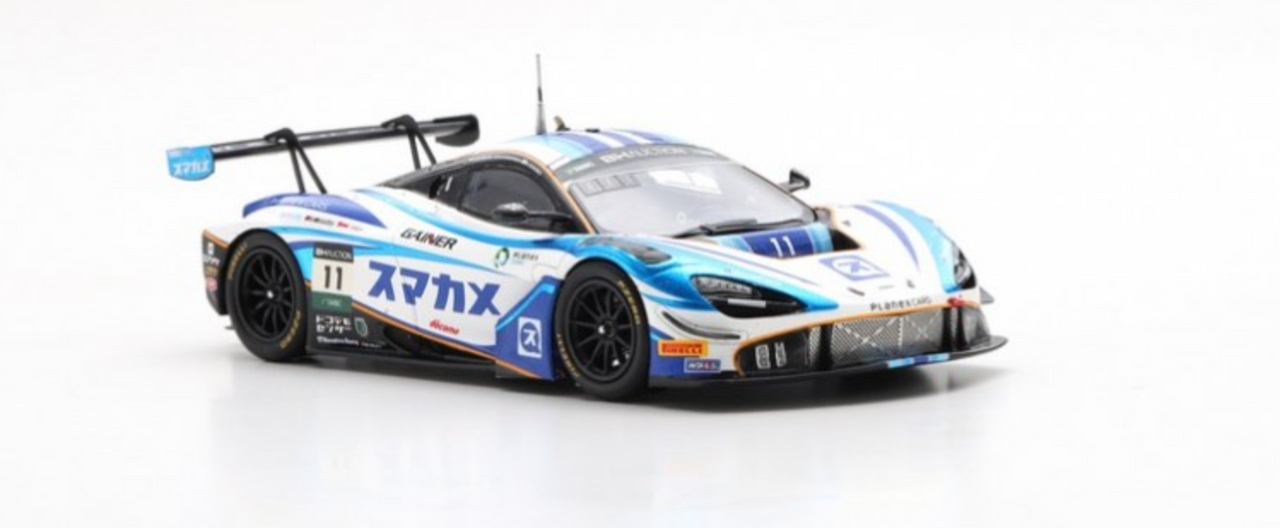 1/43 McLaren 720S GT3 No.11 PLANEX SMACAM RACINGSuzuka 10H 2019 M. Hakkinen  - K. Kubota - H. Ishiura Limited 750