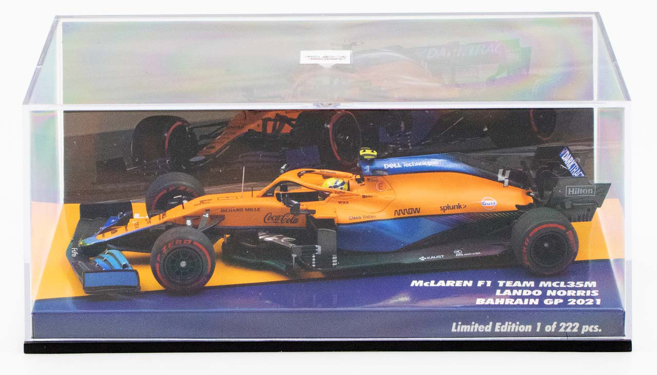 1/43 Lando Norris McLaren MCL35M #4 4th Bahrain GP Formula 1 2021 Car Model