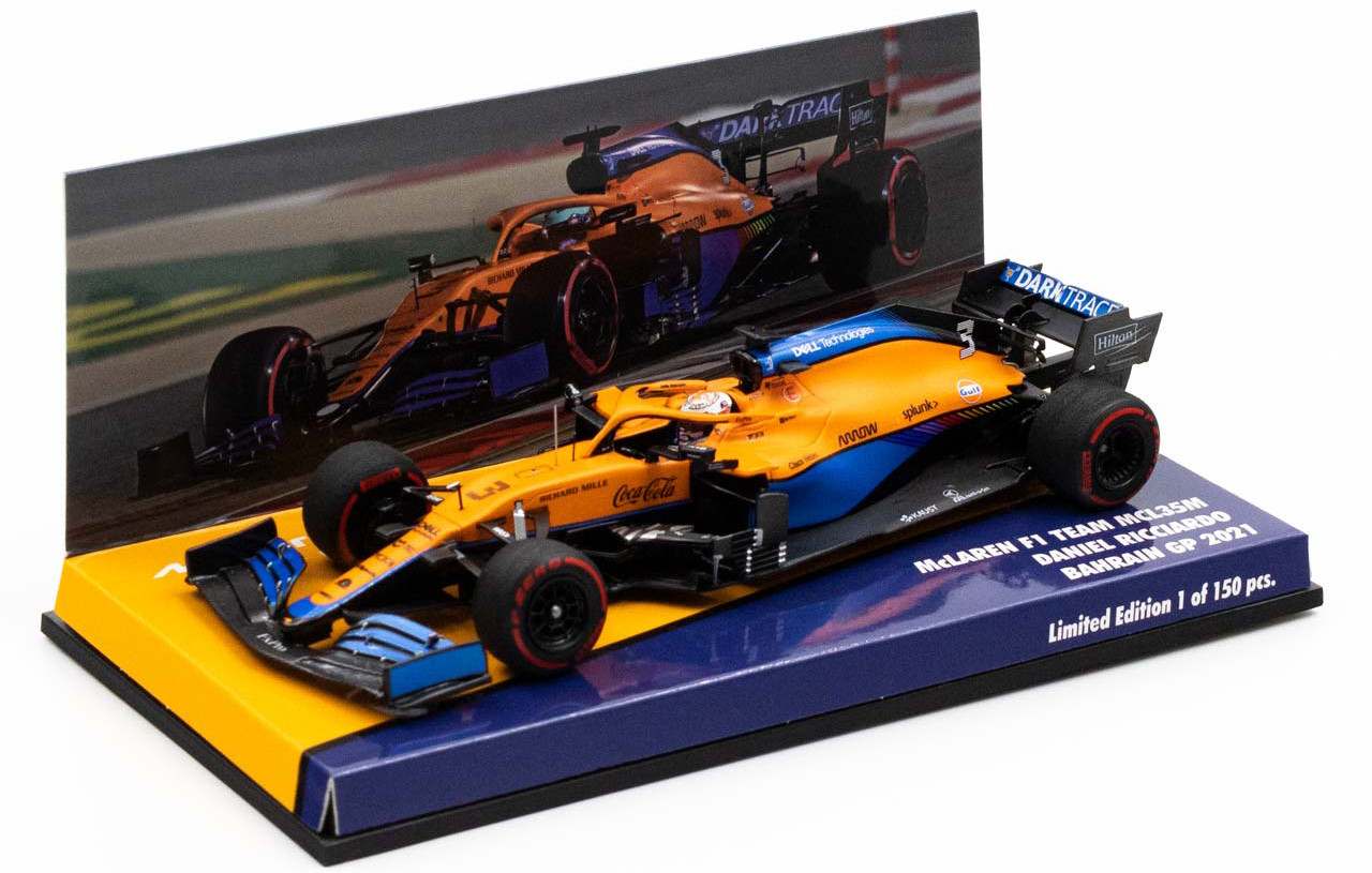 1/43 Daniel Ricciardo McLaren MCL35M #3 7th Bahrain GP Formula 1 2021 Car Model