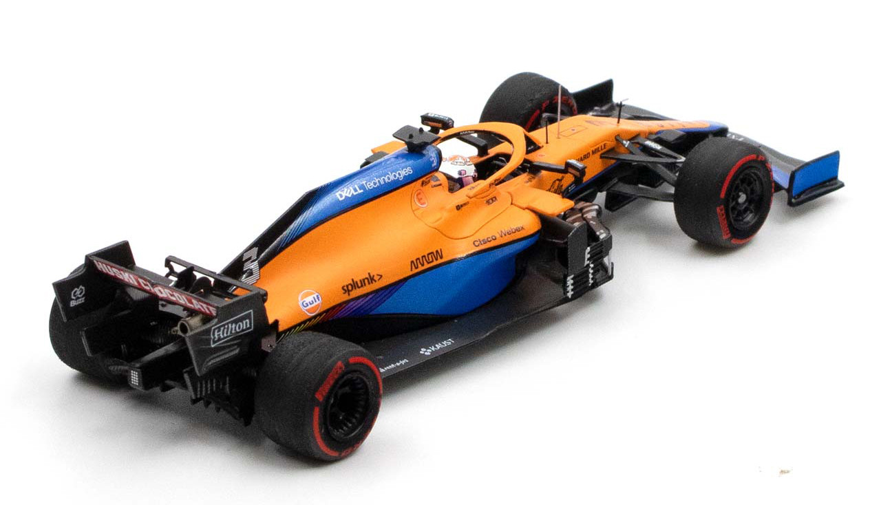 1/43 Daniel Ricciardo McLaren MCL35M #3 7th Bahrain GP Formula 1 2021 ...