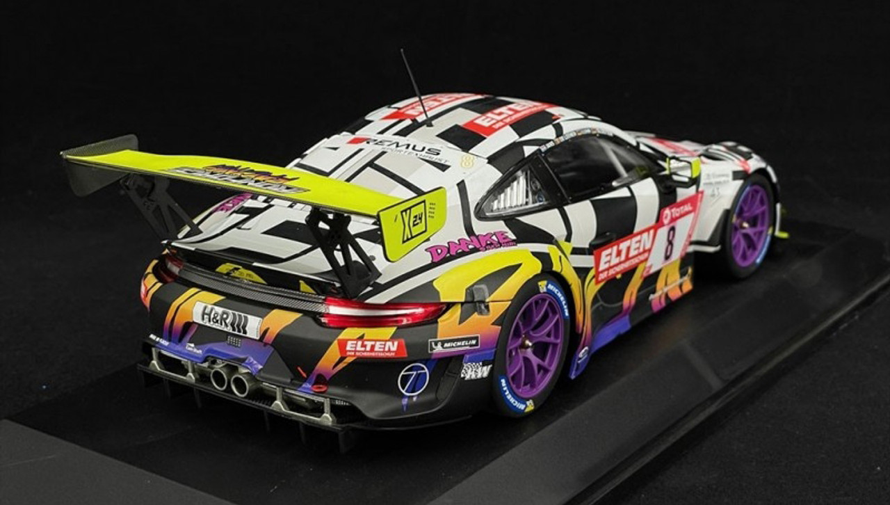 1/18 Porsche 911 GT3 R #8 24h Nürburgring 2019 Iron Force Car Model