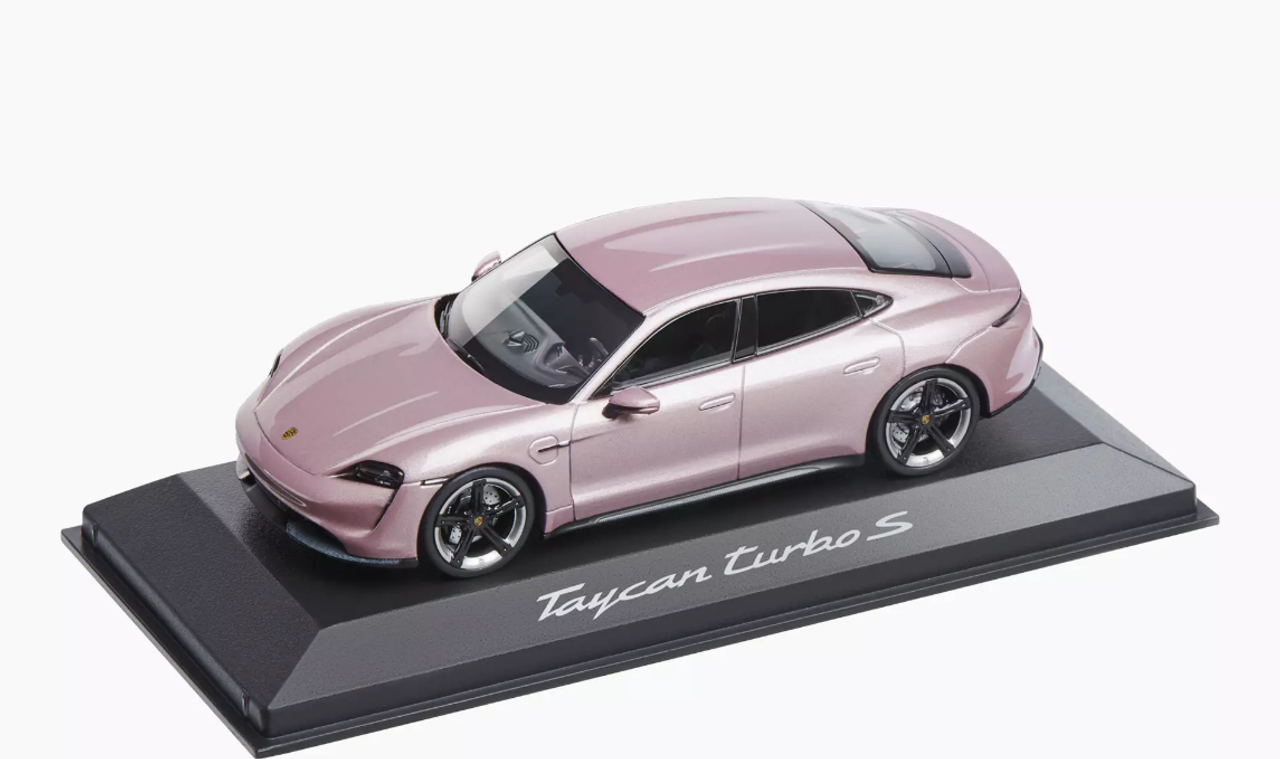 1/43 Dealer Edition 2020 Porsche Taycan Turbo S (Frozenberry Metallic Red) Car Model