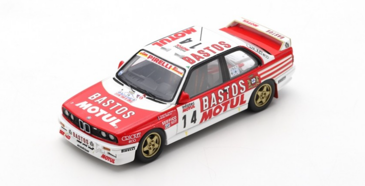 1/43 BMW M3 E30 No.14 2nd Tour de Corse Rally de France 1989 François Chatriot - Michel Périn Limited 300