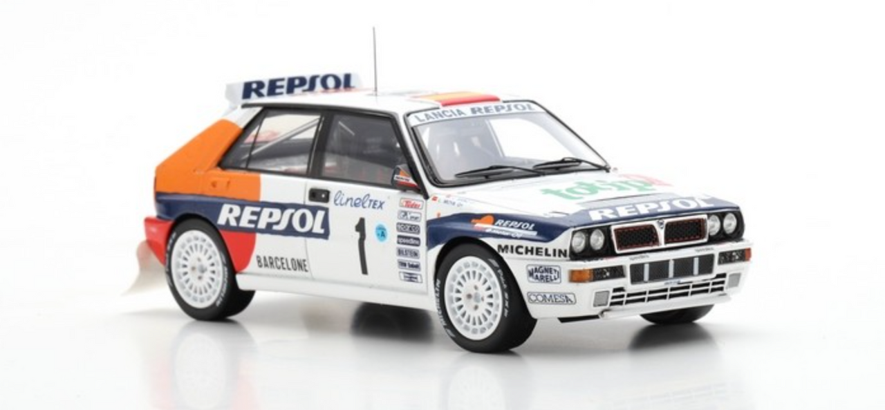 半額以下1/43　LANCIA DELTA HF INTEGRALE 1993 サンレモ　グリフォーネ　エッソ WRC ランチア　デルタ　インテグラーレ hpi・racing