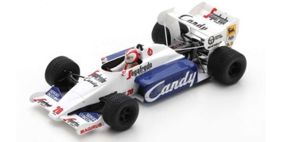 1&frasl;43 Toleman TG184 No.20 Monaco GP 1984 Johnny Cecotto Red