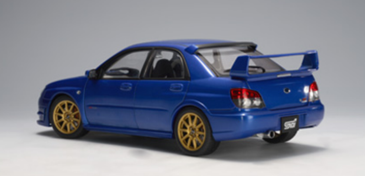 【超人気SALE】希少 1/18 AUTOart オートアート 78642 SUBARU NEW AGE IMPREZA WRX STI BLUE スバル インプレッサ 丸目GDB 乗用車