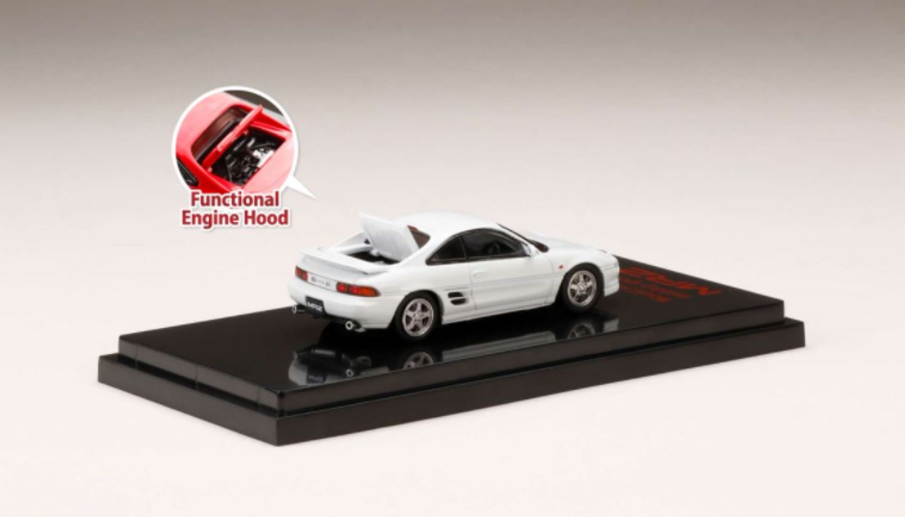  1/64 Hobby Japan Toyota MR2 (SW20) GT-S 1996 / Open Headlight White