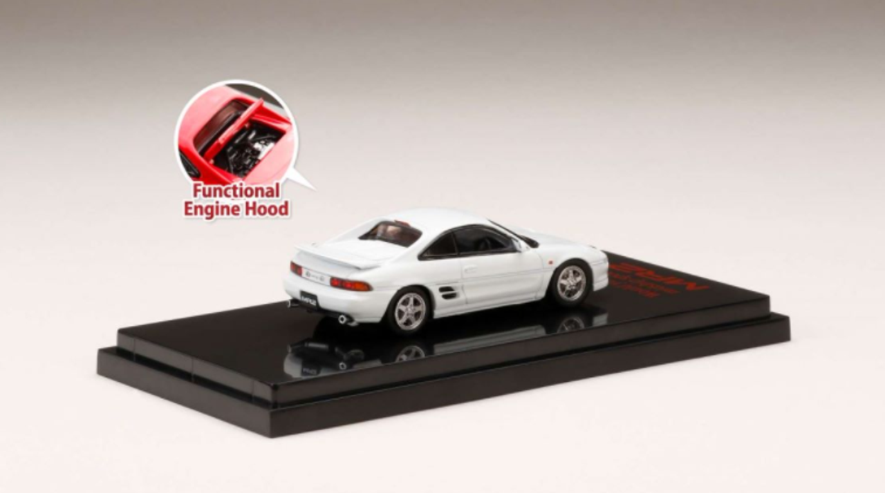  1/64 Hobby Japan Toyota MR2 (SW20) GT-S 1996 / Open Headlight White