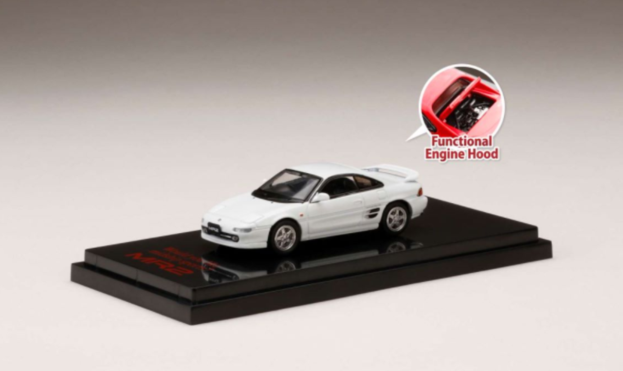  1/64 Hobby Japan Toyota MR2 (SW20) GT-S 1996 / Open Headlight White