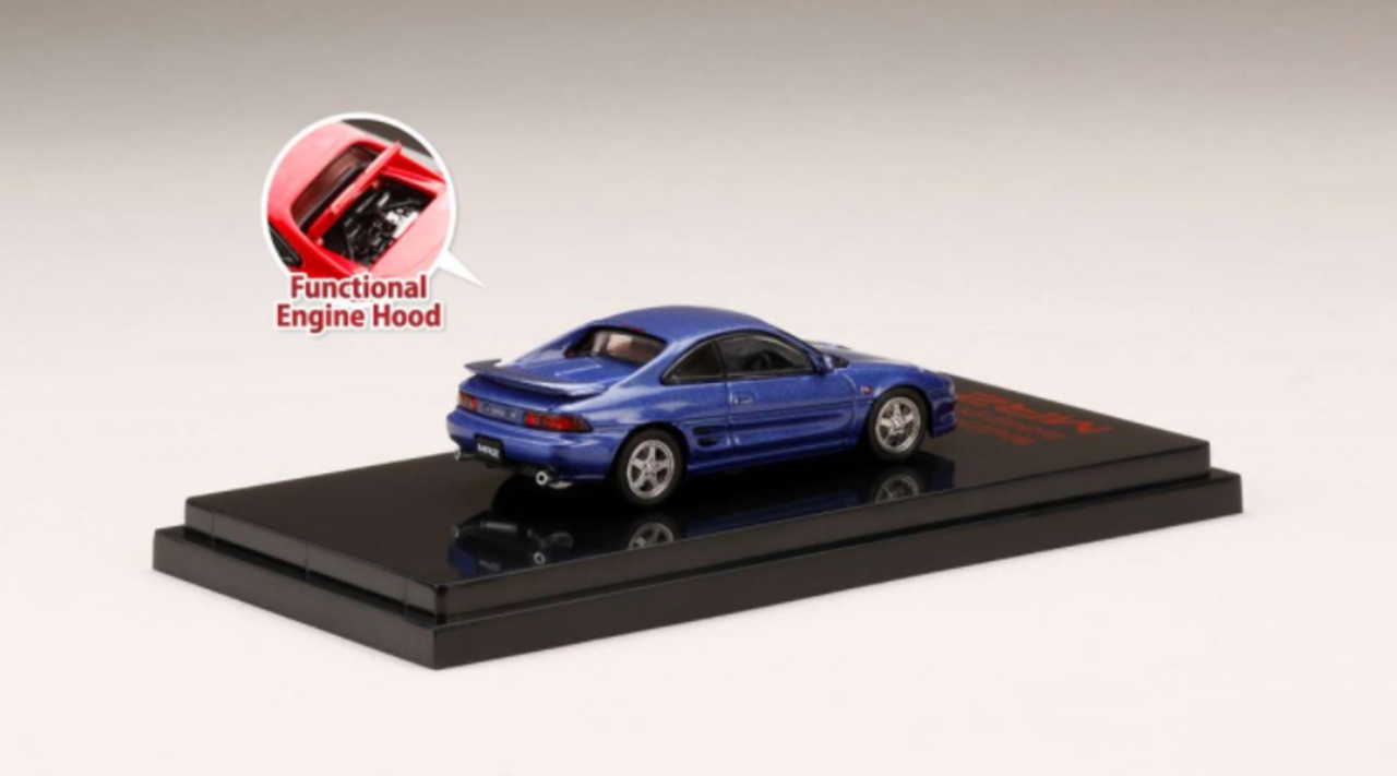  1/64 Hobby Japan Toyota MR2 (SW20) GT-S Customized Version Blue Metallic 