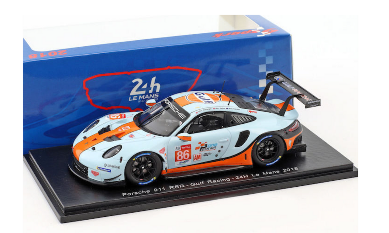 1/43 Porsche 911 RSR #86 24H Le Mans 2018 Gulf Racing M 