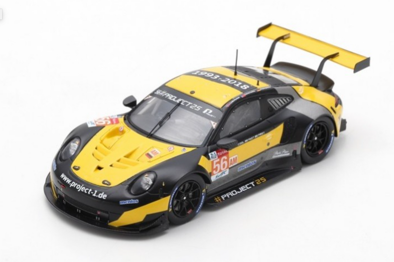 1/43 Porsche 911 RSR #56 24H Le Mans 2018 Team Project 1 J. Bergmeister - P. Lindsey - E. Perfetti