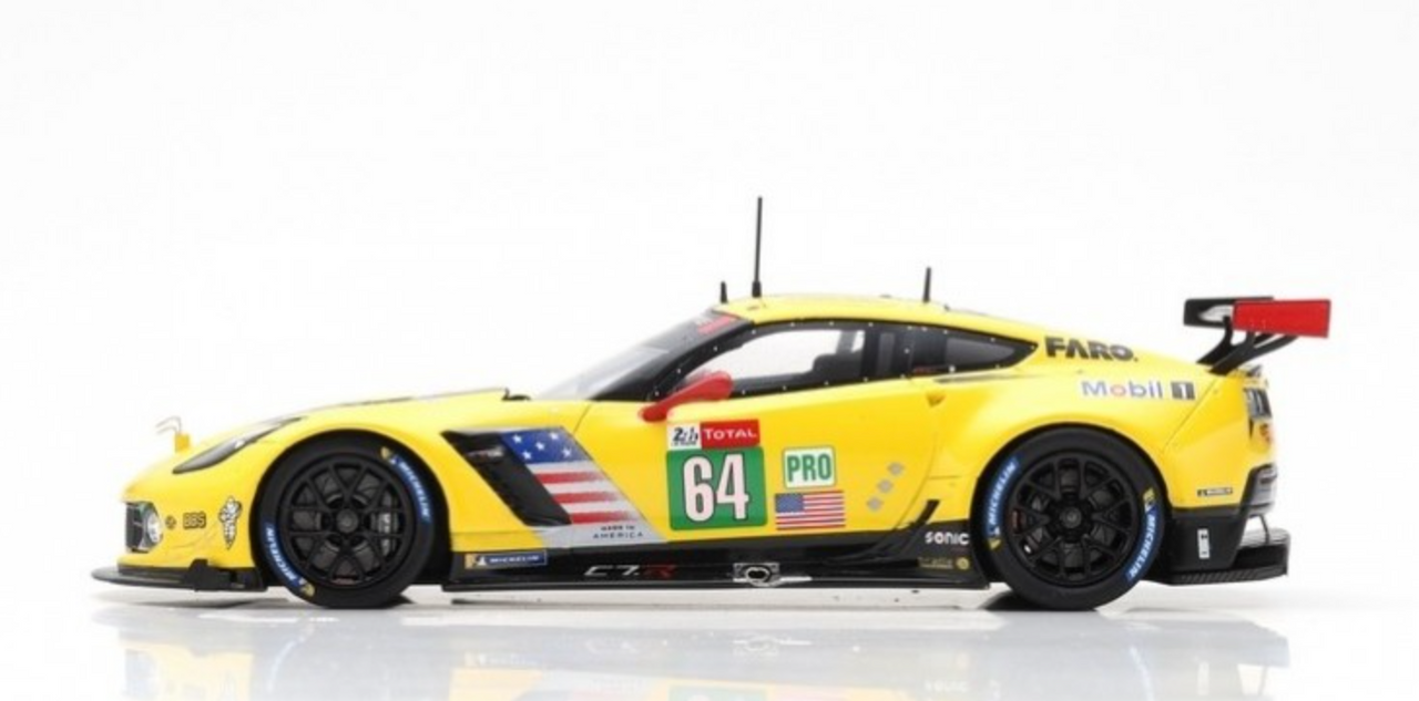 1/43 Chevrolet Corvette C7.R #64 24H Le Mans 2018 Corvette Racing O. Gavin - T. Milner - M. Fässler