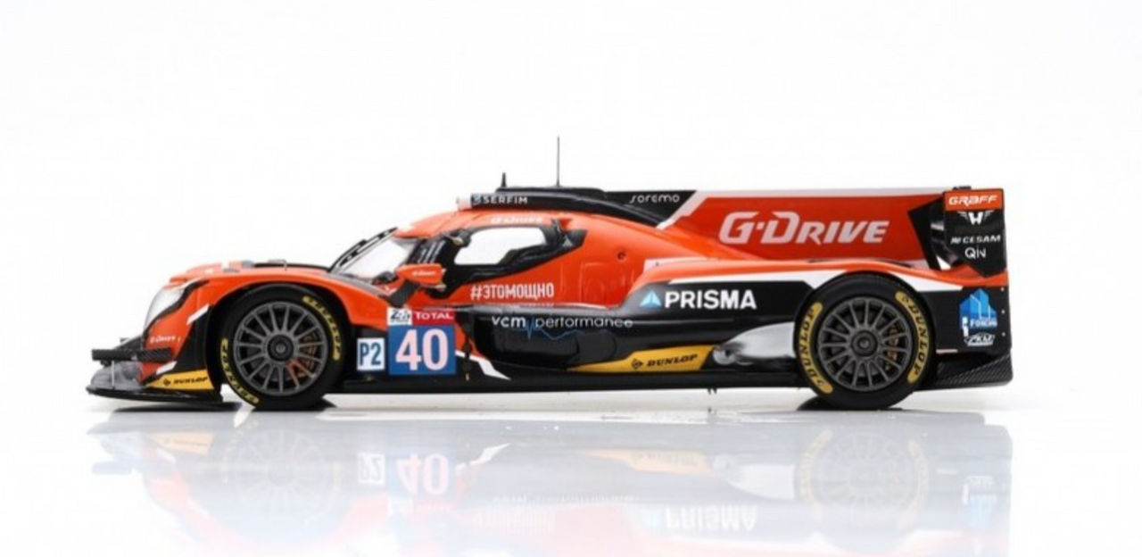 1/43 Oreca 07 - Gibson #40 24H Le Mans 2018 G-Drive Racing J. Allen - J. Gutiérrez - E. Guibbert