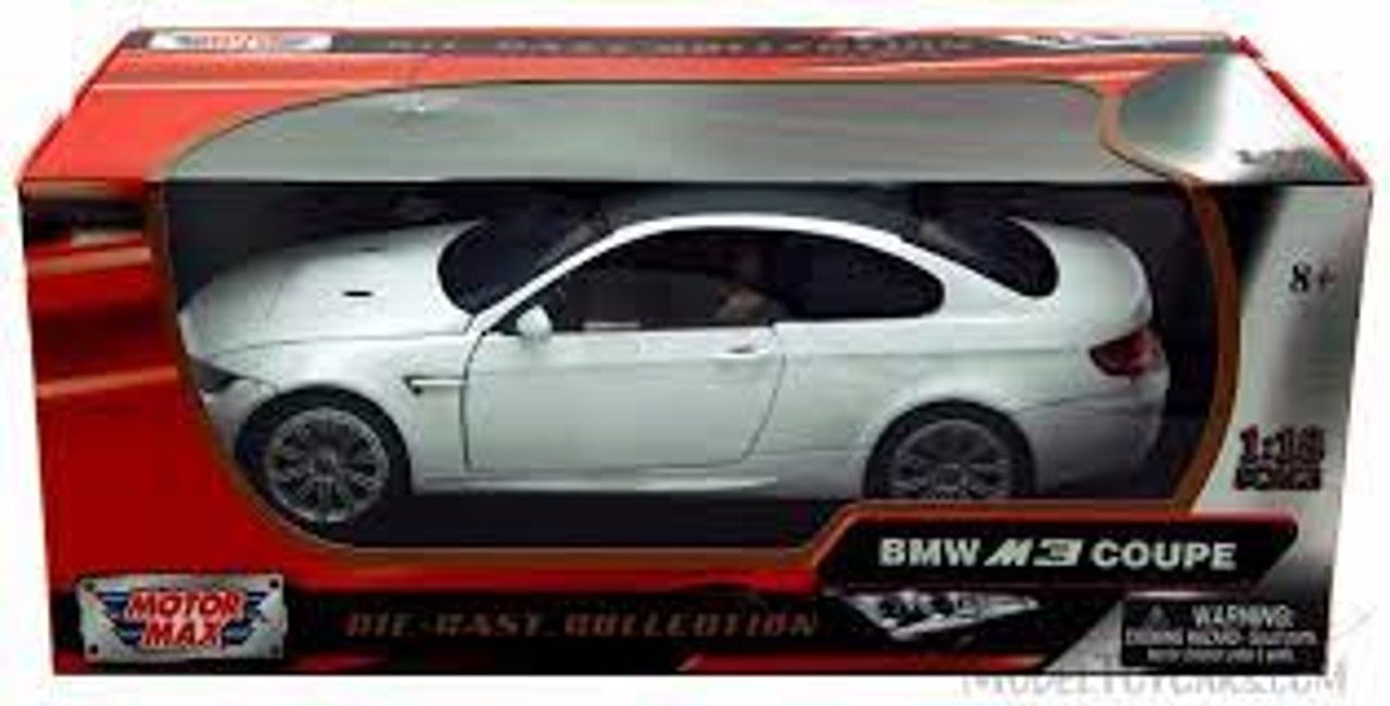 1/18 Motormax BMW E92 (2008-2013) M3 Coupe (White) Diecast