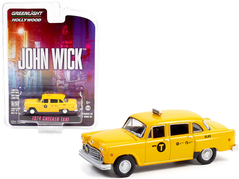 1/64 Greenlight 1974 Checker Yellow #5L89 