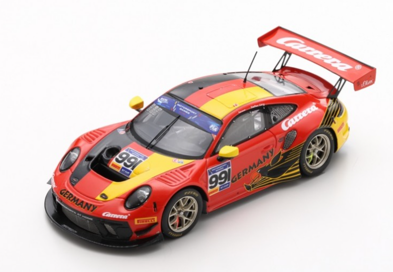 1/43 Porsche 911 GT3 R No.991 Winner Race 1 FIA Motorsport Games GT Cup Vallelunga 2019 Team Germany S. Görig - A. Renauer