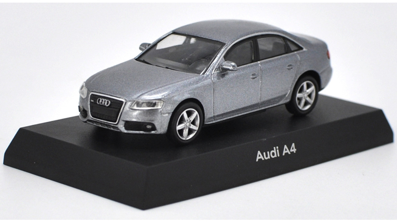 1/64 Kyosho Audi A4 (Grey) Diecast Car Model