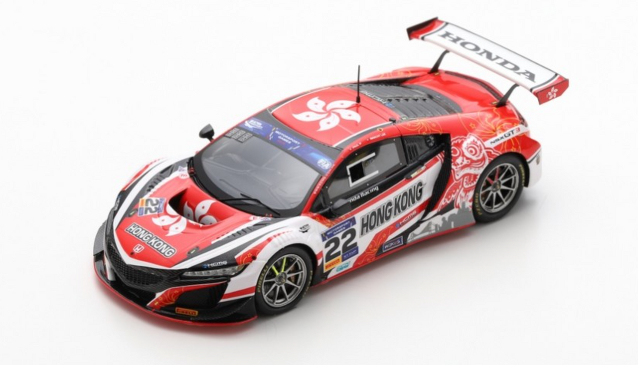1/43 Honda NSX GT3 No.22 FIA Motorsport Games GT Cup Vallelunga 2019 Team Hong Kong P. Ip - M. Lee
