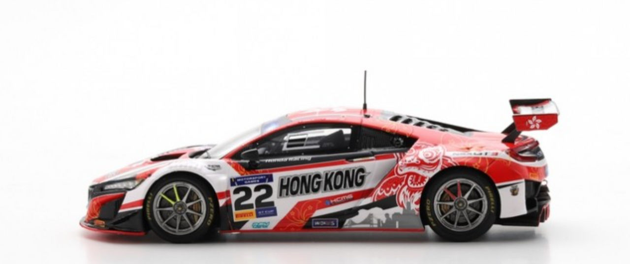 1/43 Honda NSX GT3 No.22 FIA Motorsport Games GT Cup Vallelunga 2019 Team Hong Kong P. Ip - M. Lee