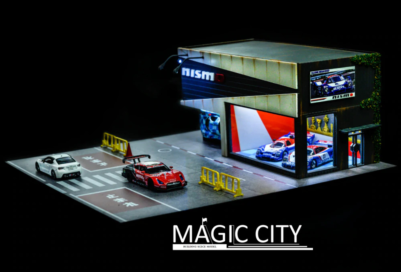 1/64 Magic City Nissan Nismo Theme Showroom Diorama (car models NOT included)