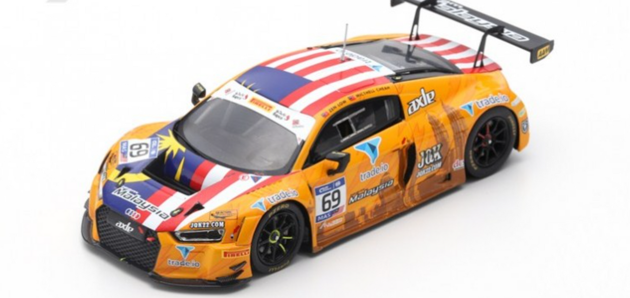 1/43 Audi R8 LMS No.69 FIA GT Nations Cup Bahrain 2018 Team Malaysia - Axle Motorsport Z. Low - M. Cheah