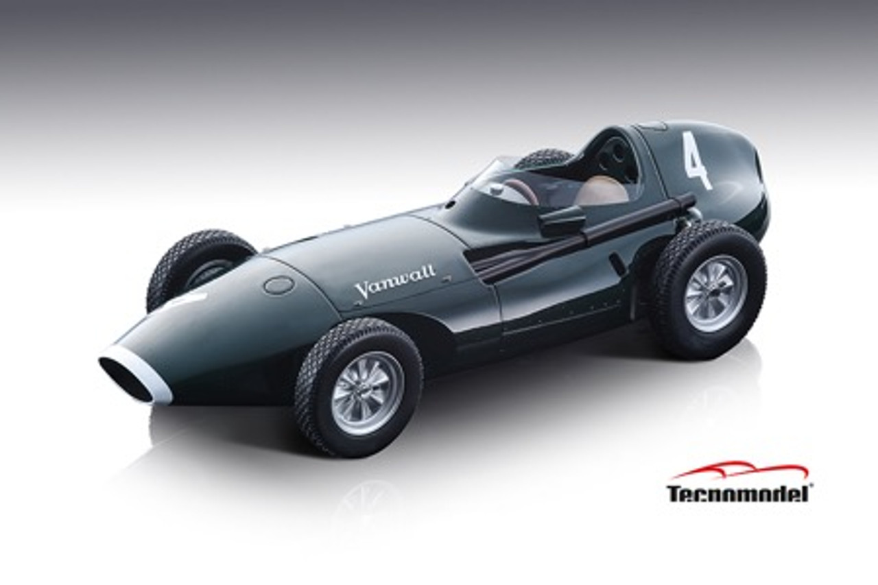 1/18 Tecnomodel Tony Brooks Vanwall VW57 #4 Winner Belgian GP Formula 1 1958 Resin Car Model