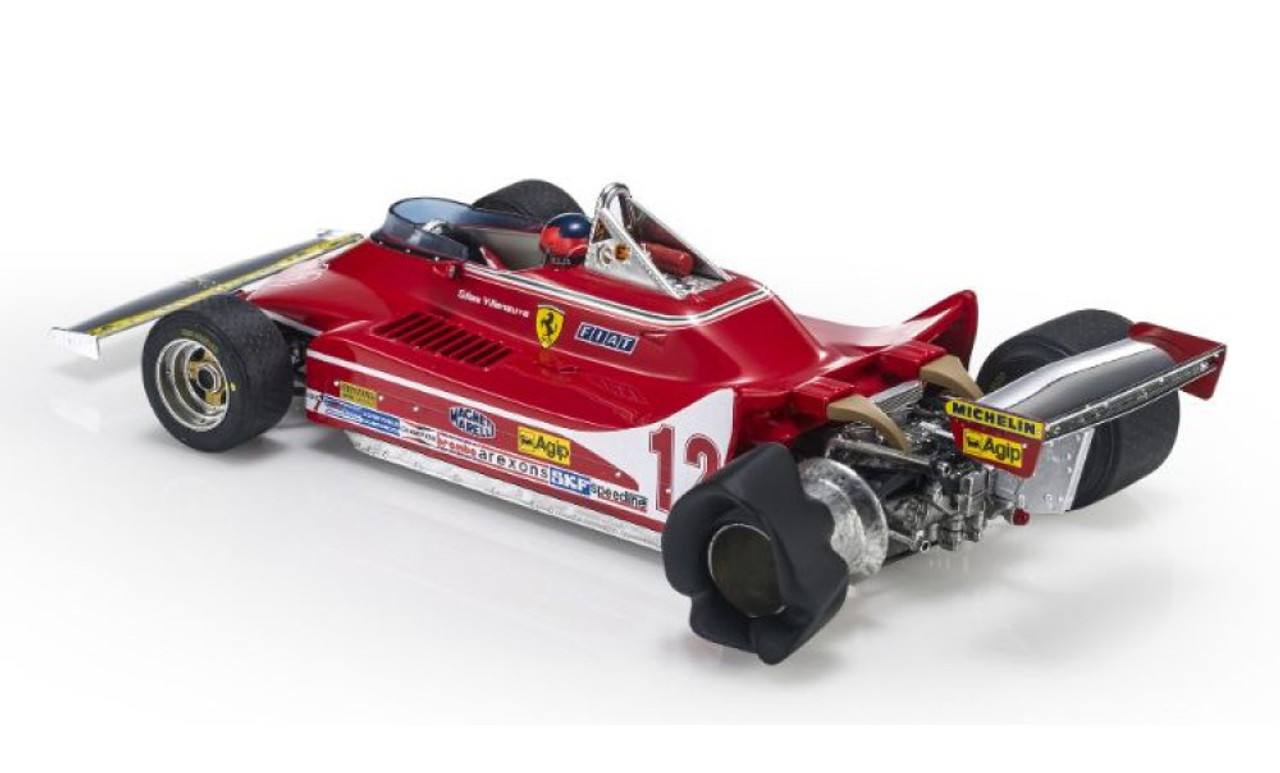 1/18 GP Replicas Gilles Villeneuve Ferrari 312T4 #12 Dutch GP Formula 1 1979 Car Model