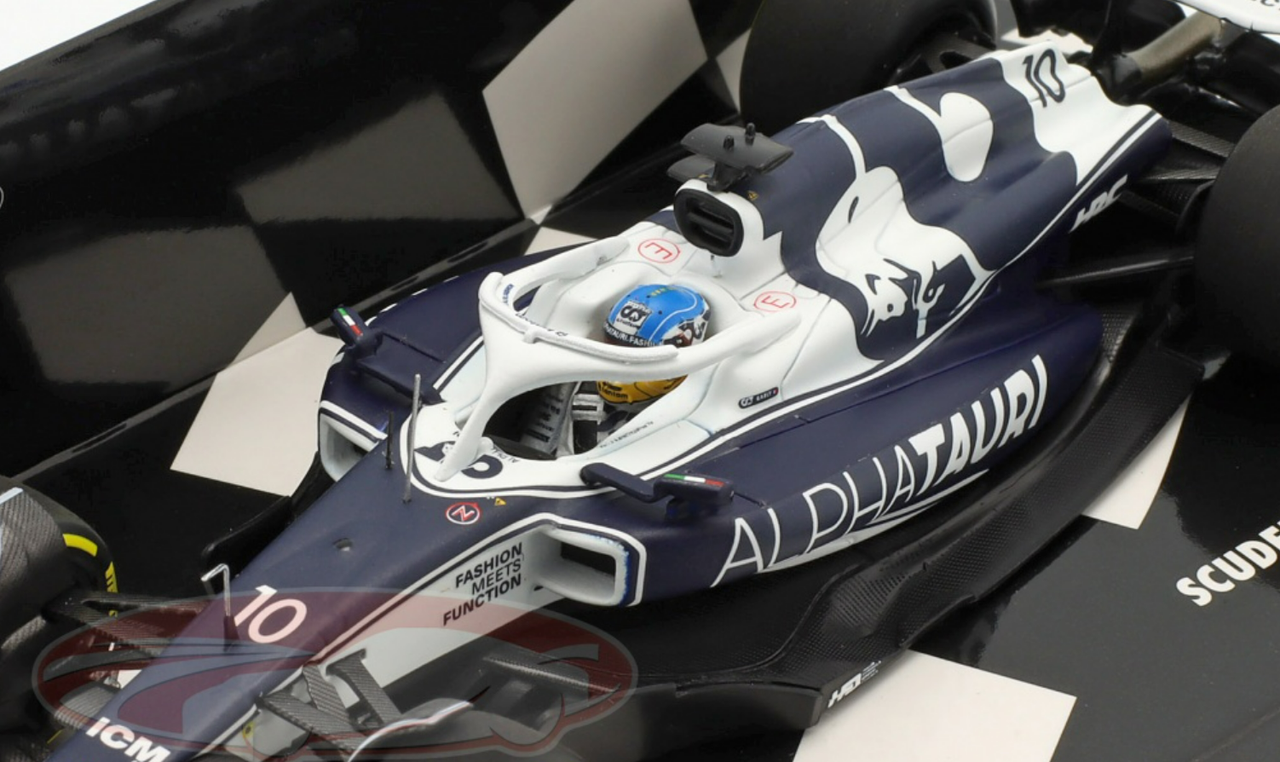 1/43 Minichamps 2022 Pierre Gasly AlphaTauri AT03 #10 Bahrain GP Formula 1 Car Model