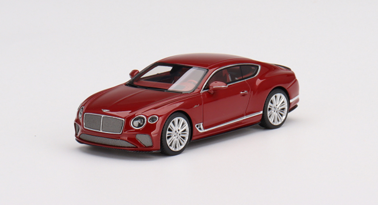  1/43 TSM Model Bentley Continental GT Speed 2022 Candy Red Resin Car Model 