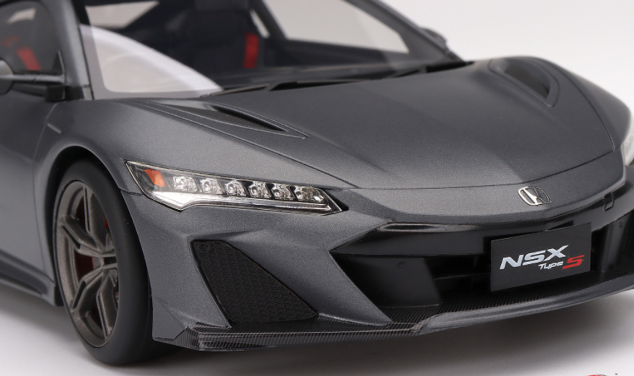 1⁄18 Top Speed 2022 Honda NSX Type S (Gotham Gray Matte) Car Model