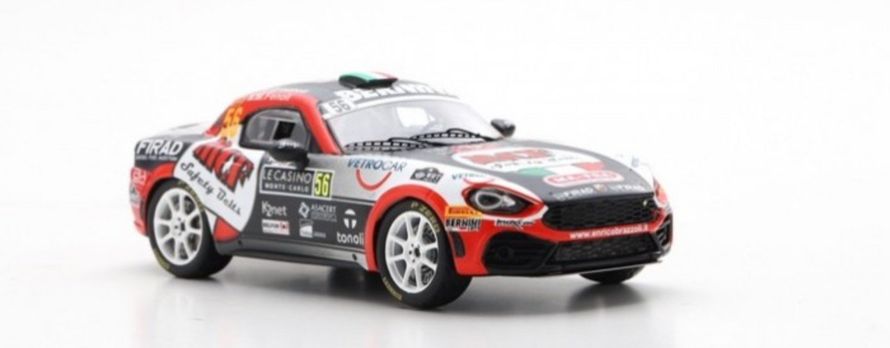 1/43 Abarth 124 Rally RGT No.56 Rally Monte Carlo 2019 Enrico Brazzoli - Manuel Fenoli