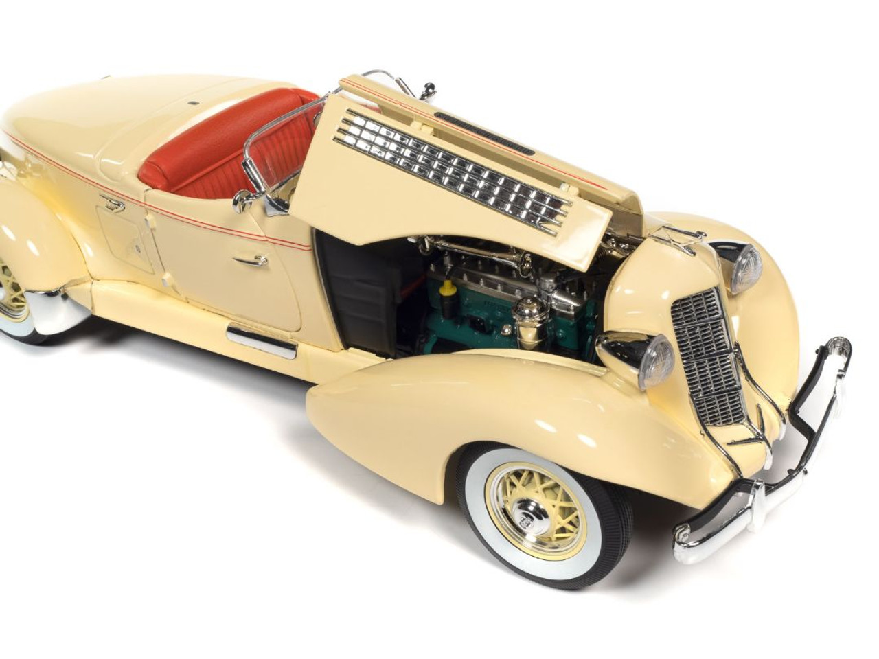 1/18 Auto World 1935 Auburn 851 Speedster (Cream White) Diecast