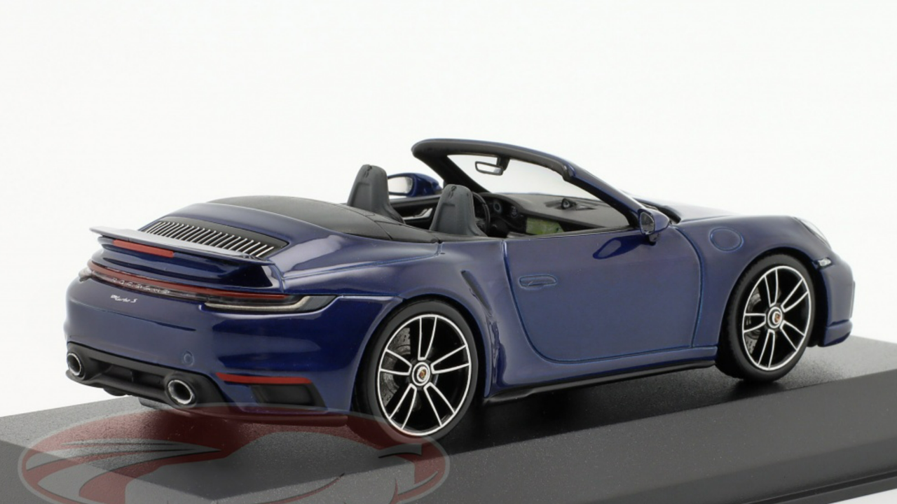 1/43 Minichamps 2020 Porsche 911 (992) Turbo S Convertible (Gentian Blue Metallic) Car Model