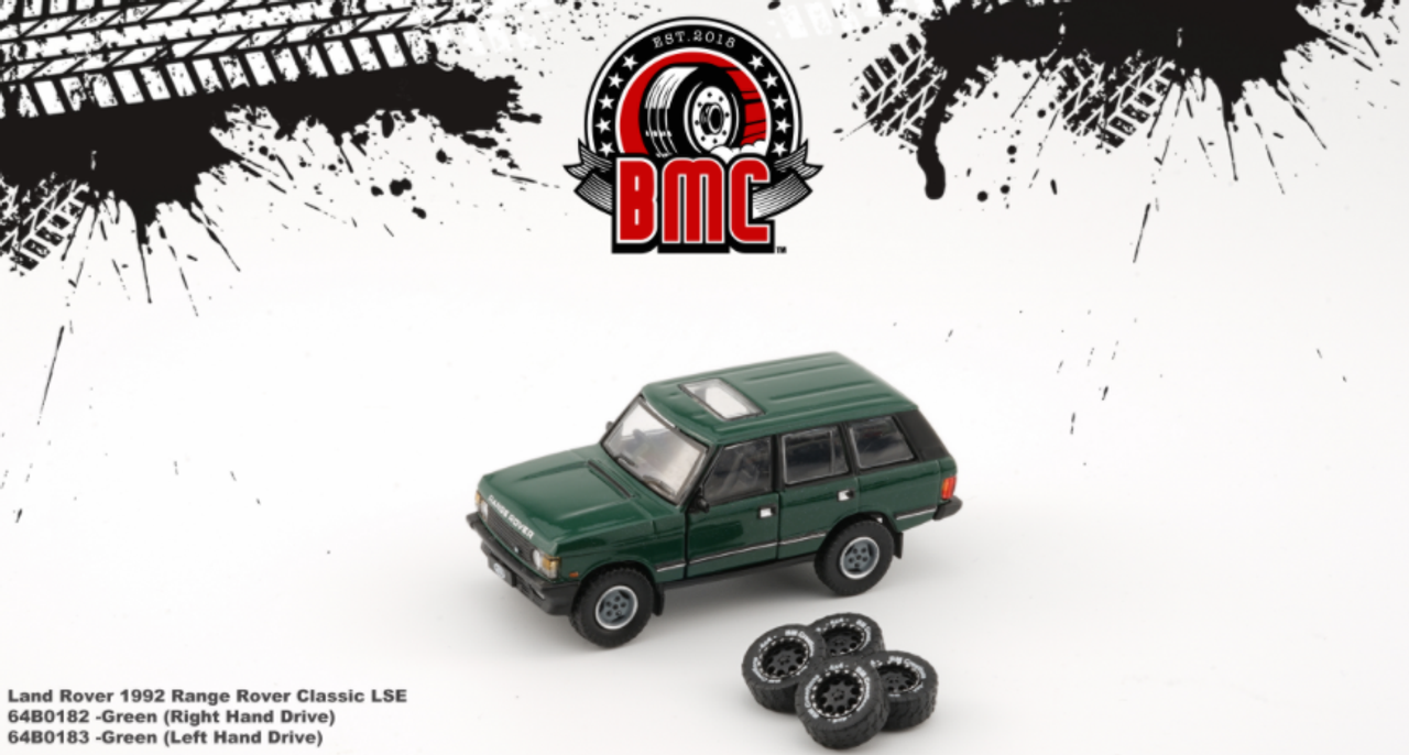  1/64 BM Creations Land Rover 1992 Range Rover Classic LSE - Green