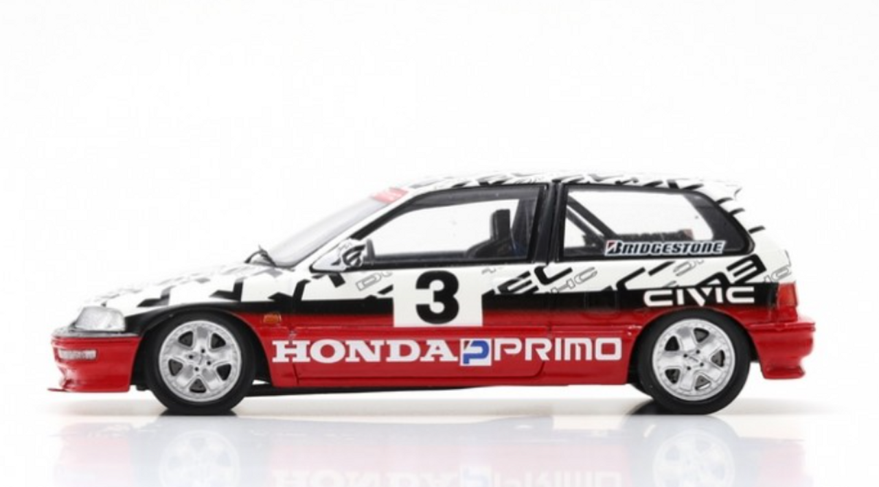 1/43 Honda Civic EF9 #3 Group N Suzuka Circuit Test 1990 Satoru Nakajima