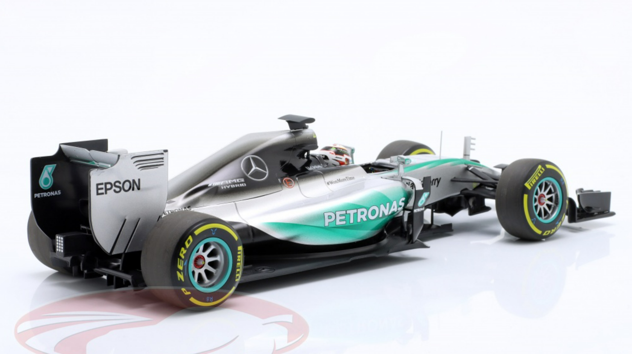 1/18 Minichamps 2015 Mercedes AMG Petronas W06 Hybrid Formula 1 #44 Lewis Hamilton Diecast Car Model