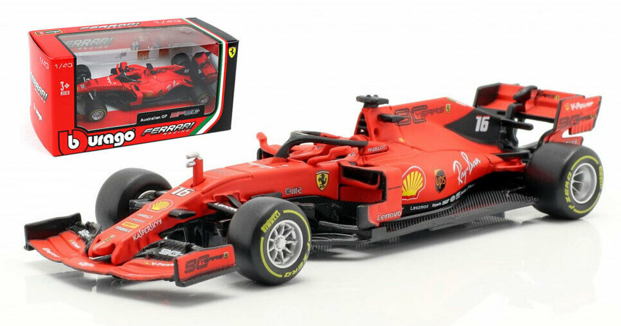1/43 Ferrari Racing 2019 Ferrari SF90 Australian GP #5 Charles Leclerc Car Model