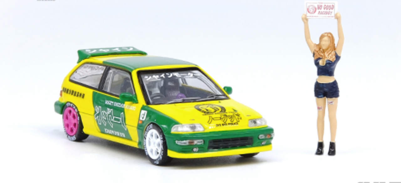 1/64 INNO64 HONDA CIVIC EF9 "NO GOOD RACING" OSAKA AUTO MESSE 2019  With Fugure 